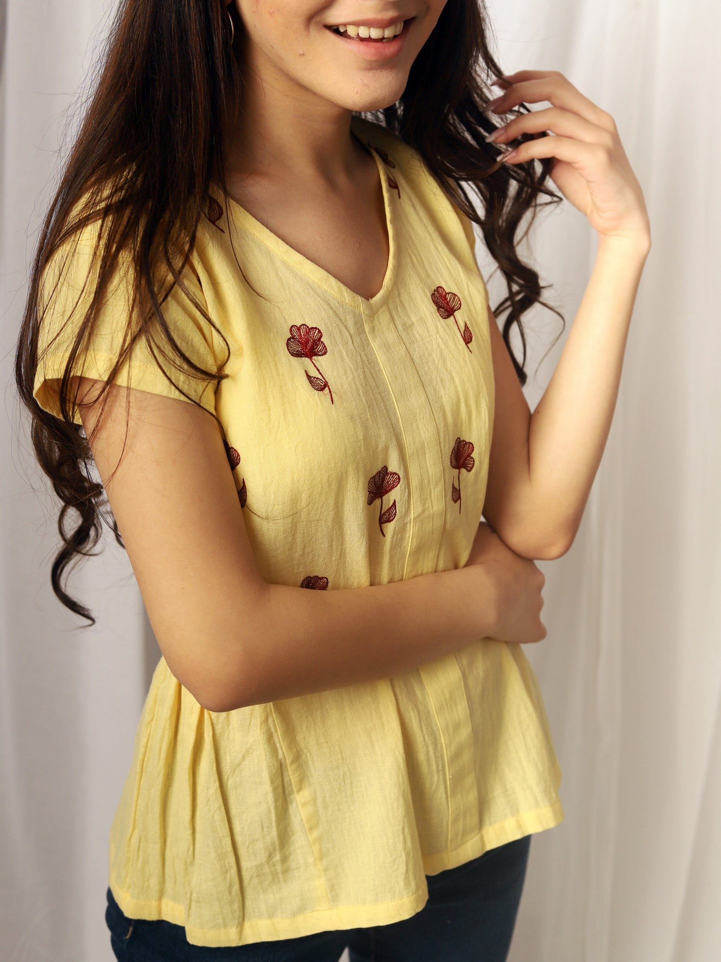 Floral Embroidered Top