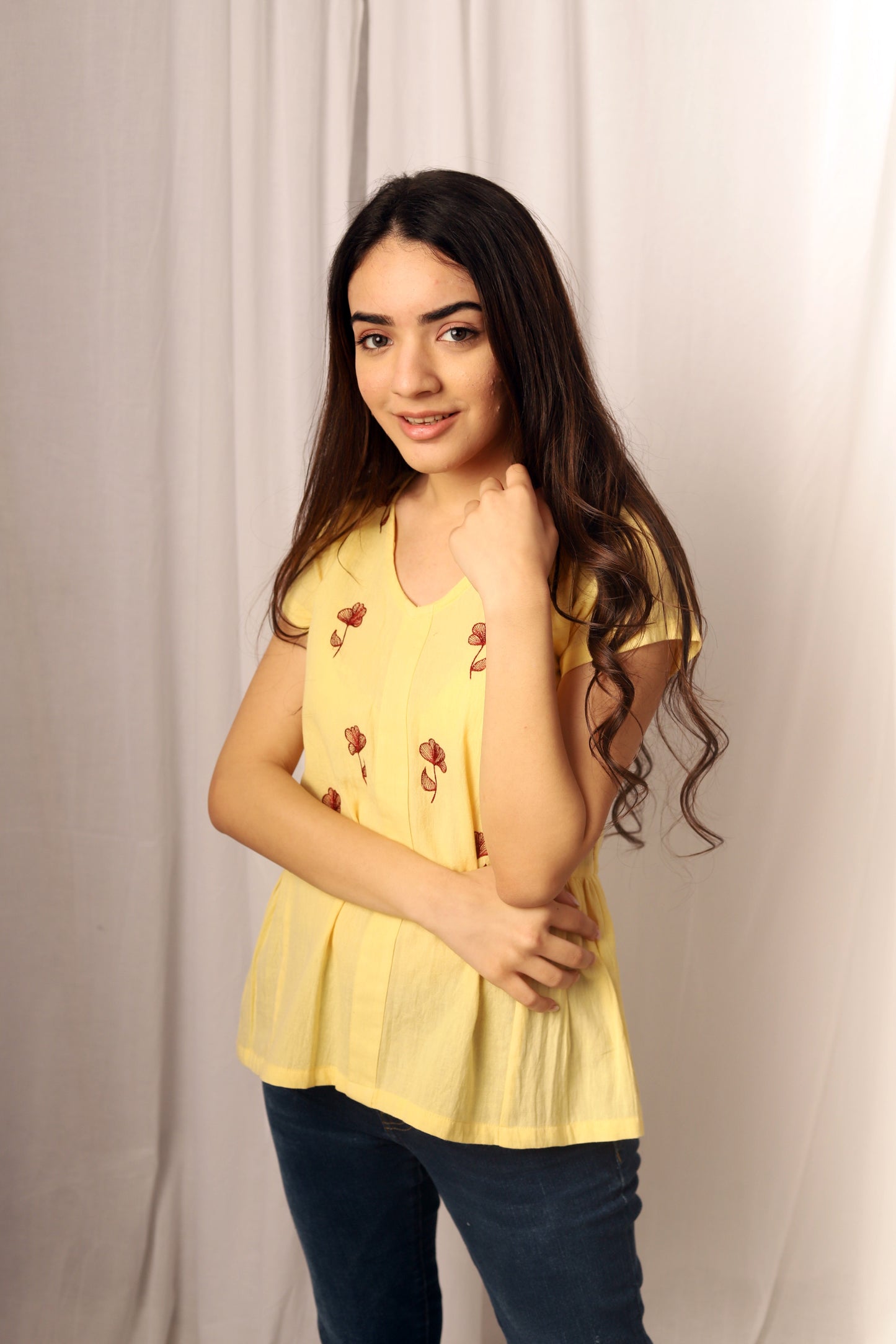 Floral Embroidered Top