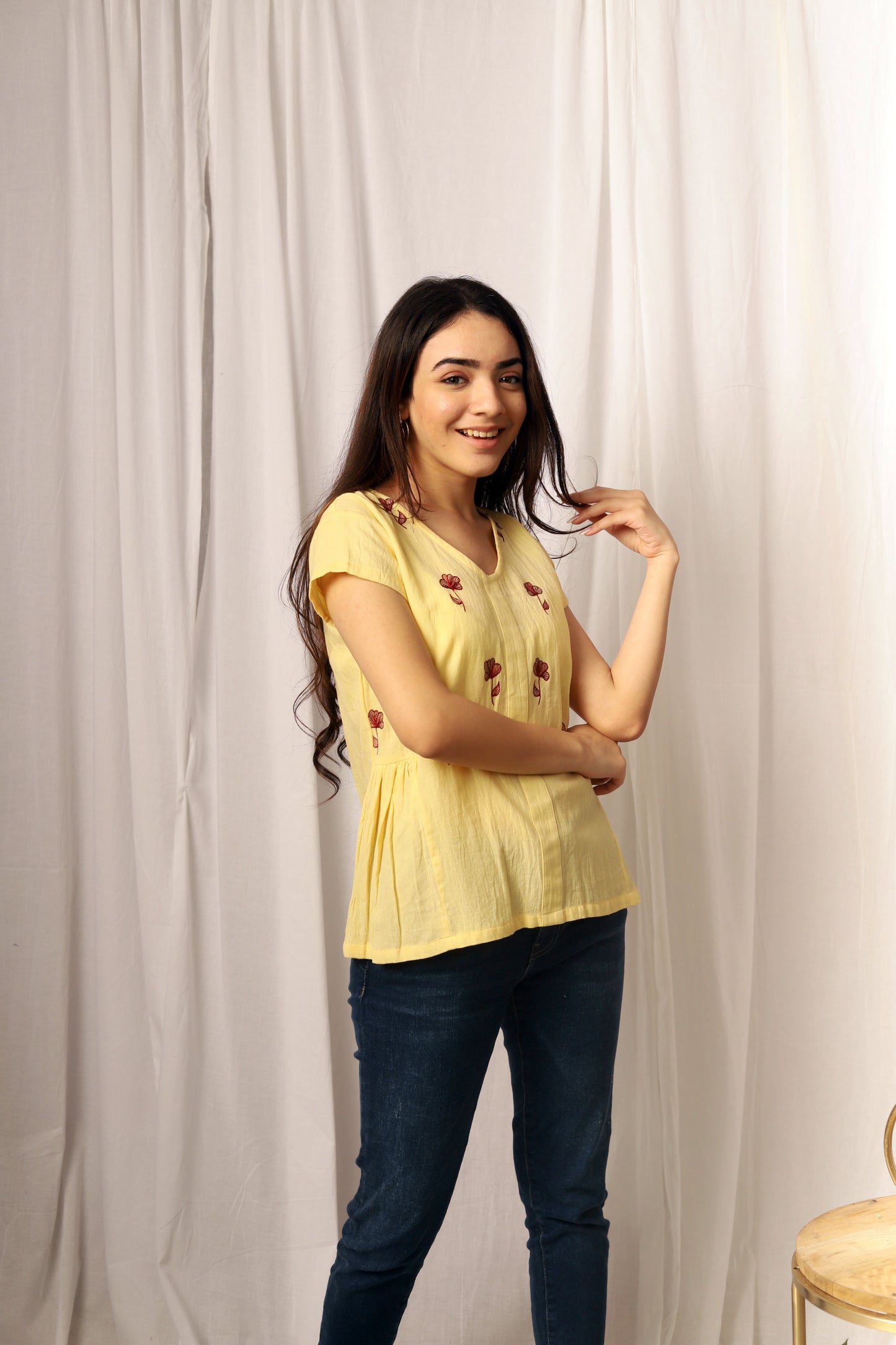 Floral Embroidered Top