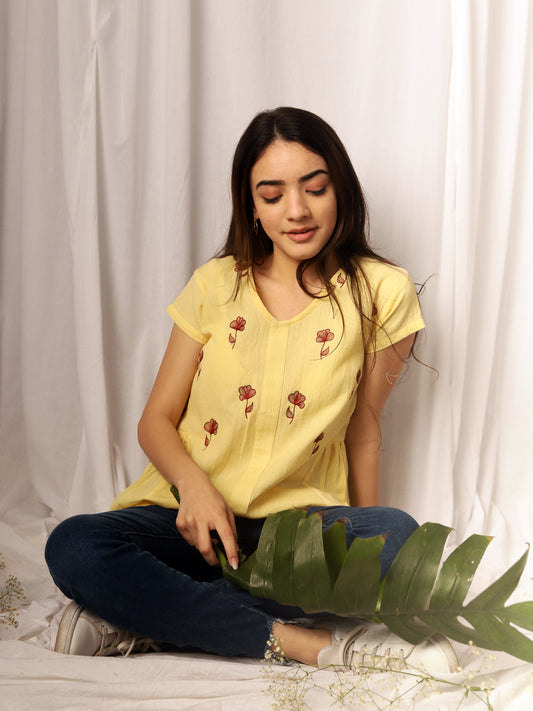 Floral Embroidered Top