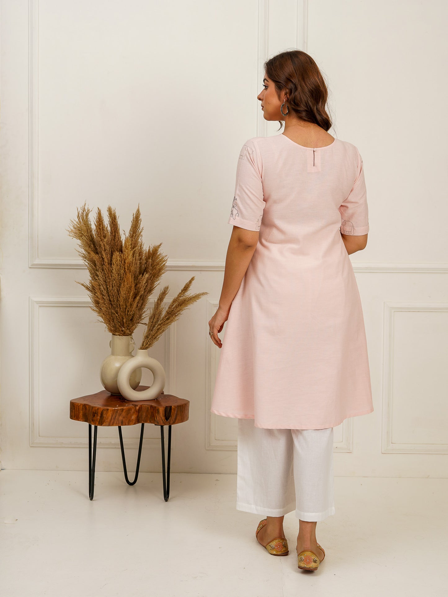 A-Line Embroidered Kurti