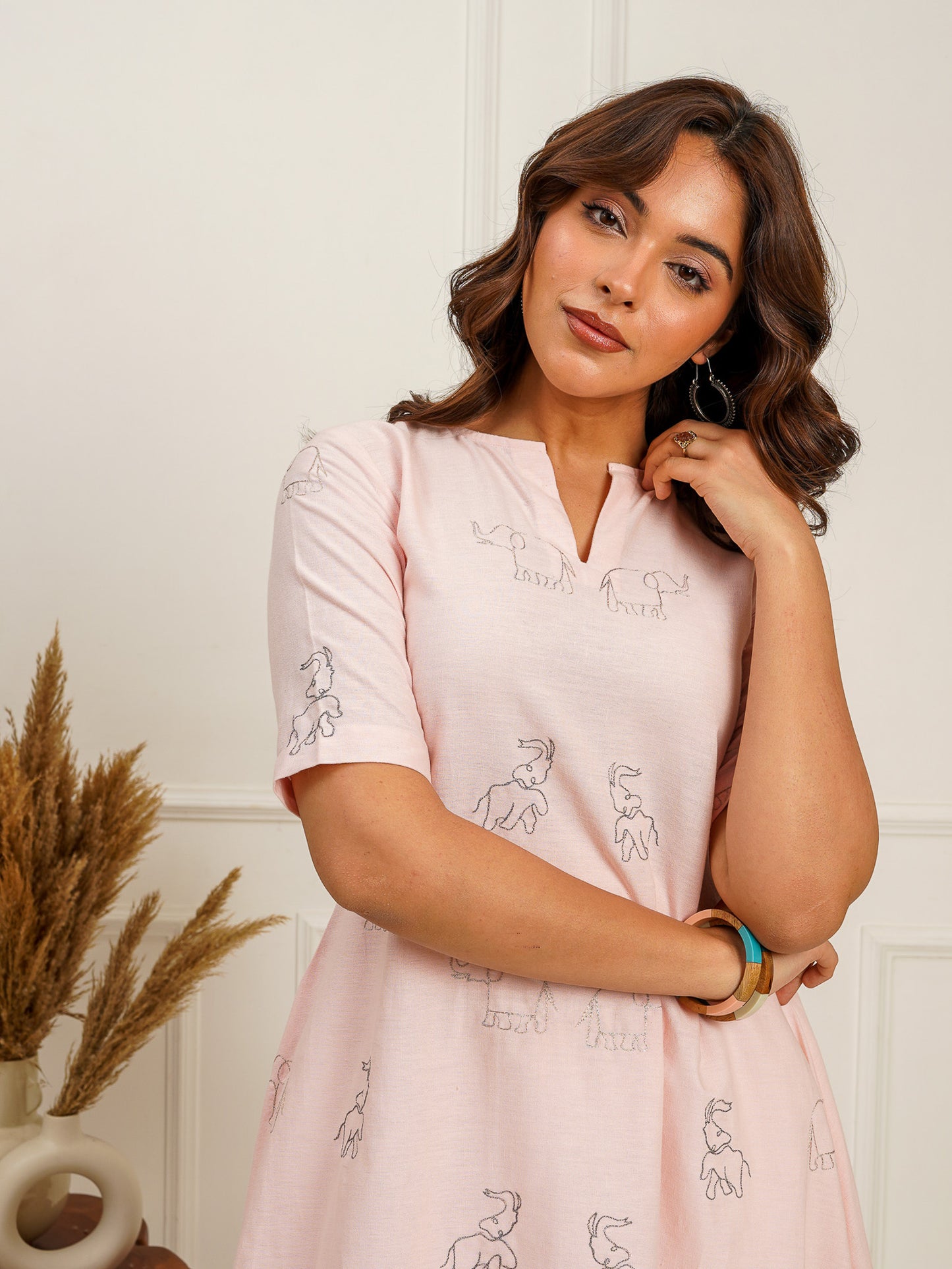 A-Line Embroidered Kurti